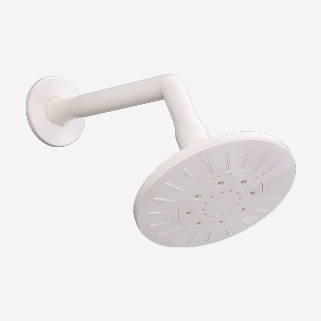 Probath Shower Oro White 5 Inch Flat